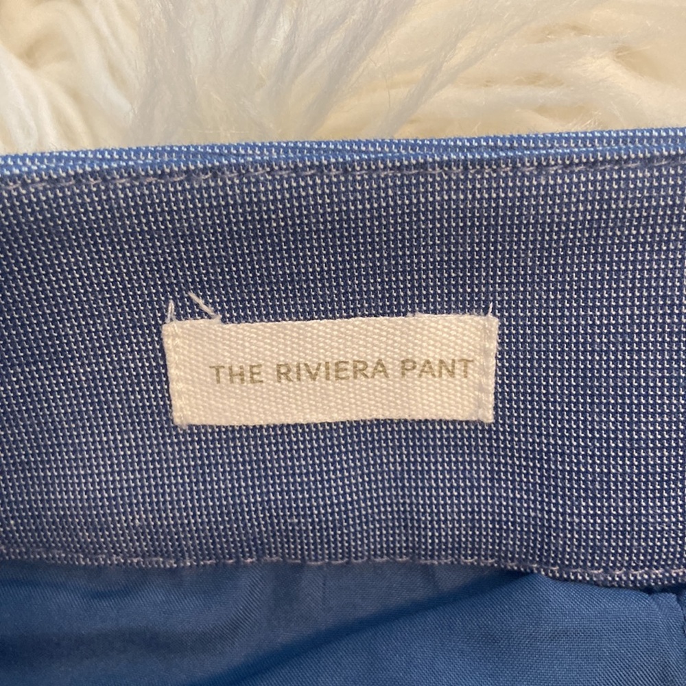 LOFT Riviera Cropped Pants in Blue size 10 brand new inseam 26” waist 34” - Picture 6 of 12